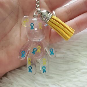 Down Syndrome Awareness Bear Keychain